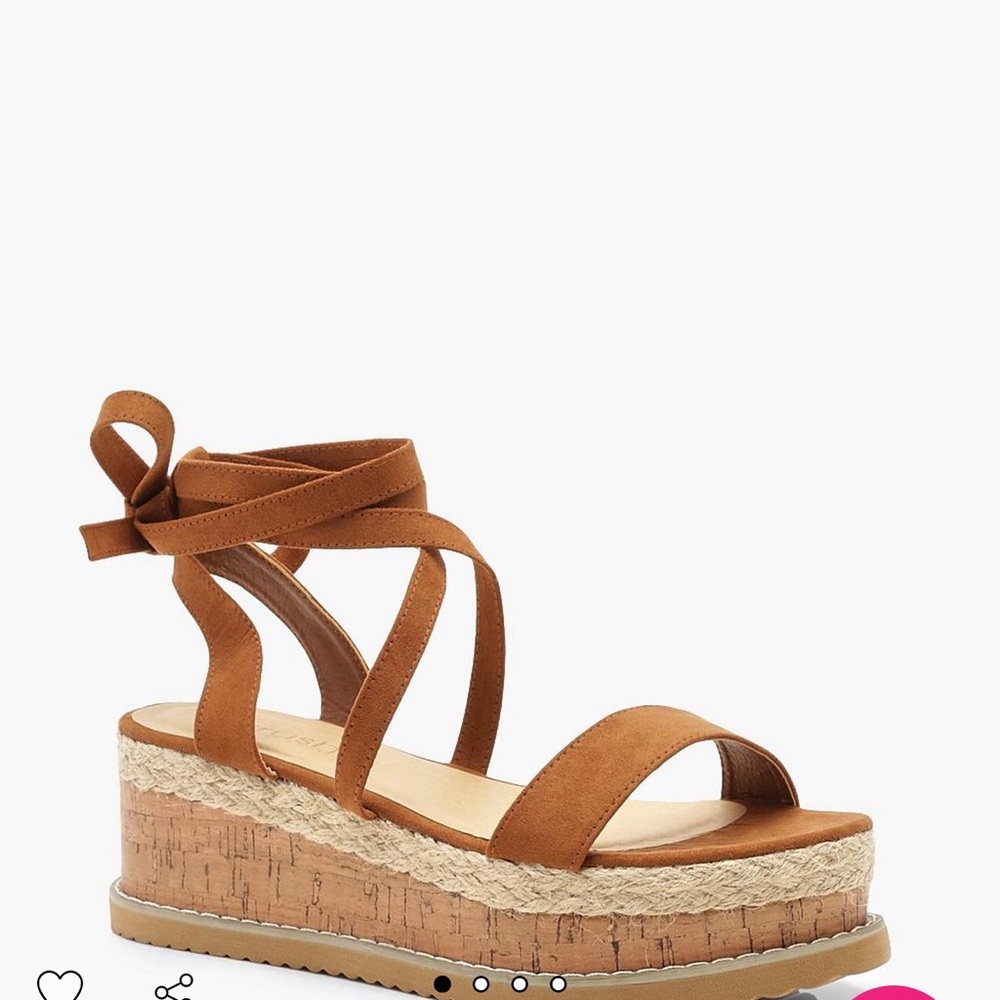 Tie up espadrille sandals
